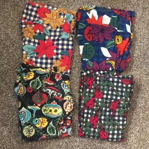 Christmas leggings bundle TC2 plus size Lularoe